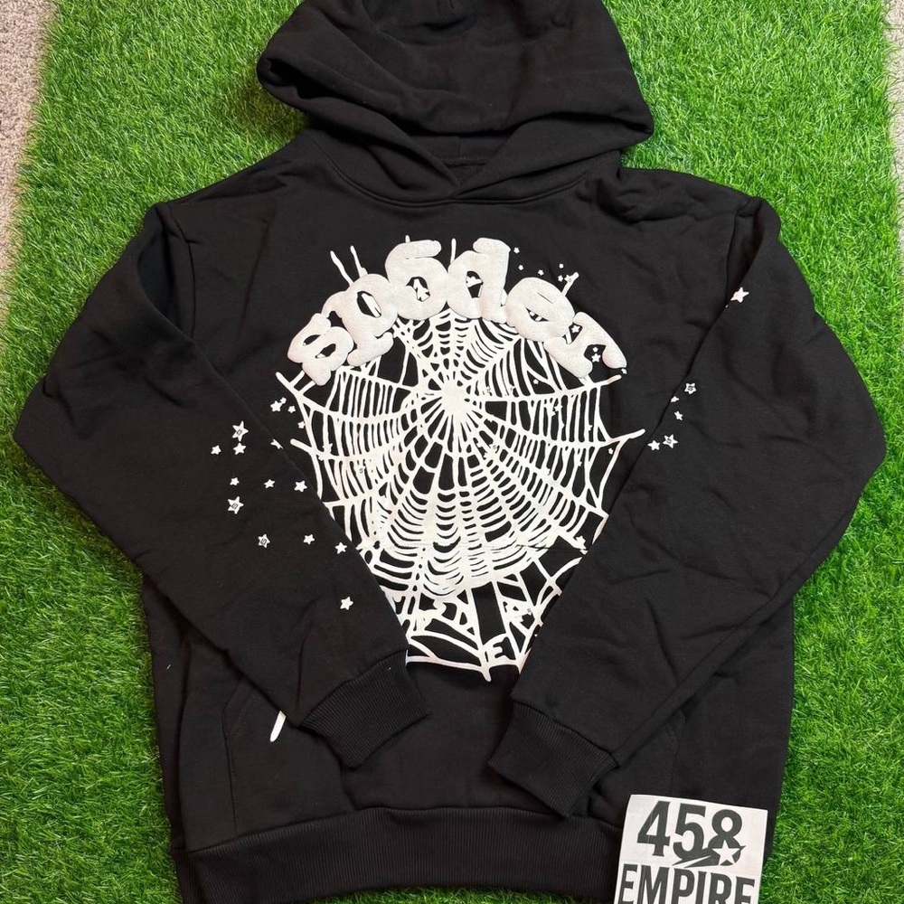 Empire Black Spider Web Hoodie
